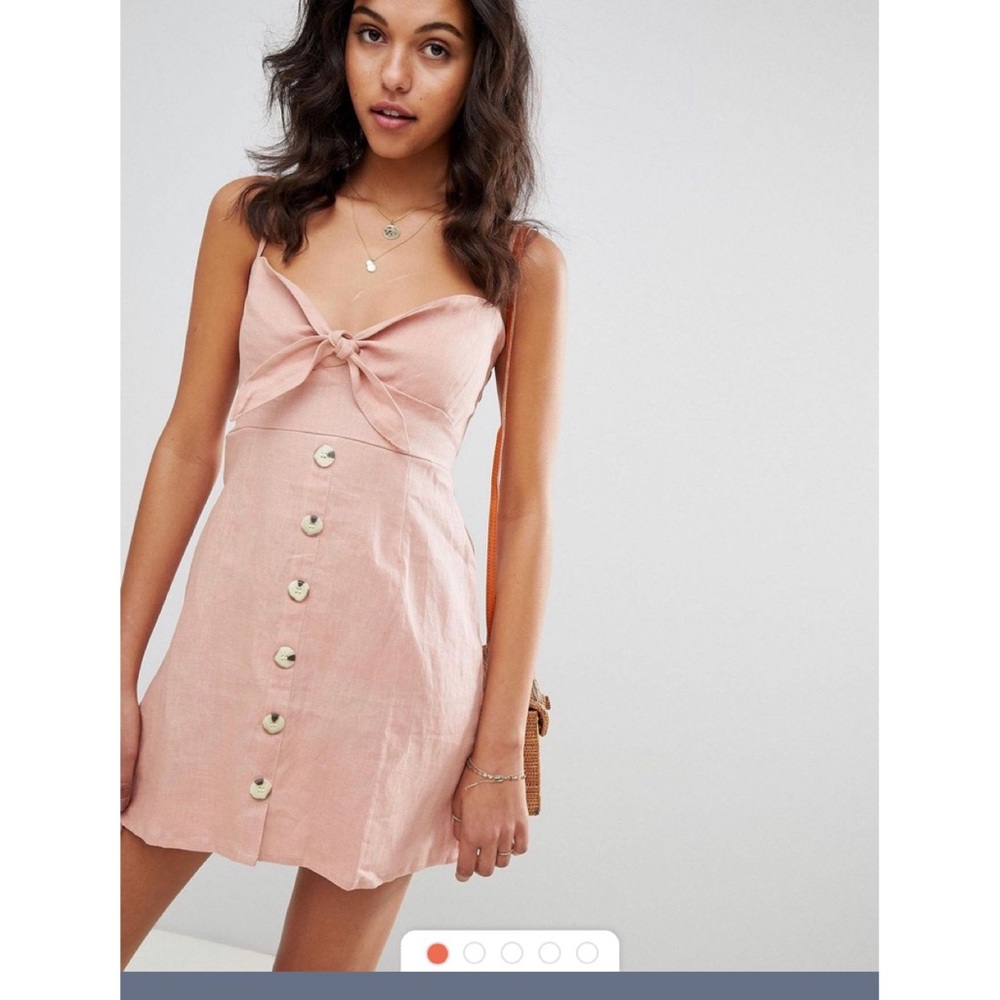 Faithfull the Brand rodeo tied  linen dress